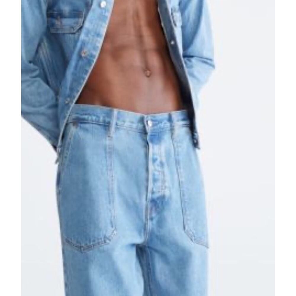 Calvin Klein Deck Jeans Men’s W27 L30 Coastal Blue High Rise Relaxed Fit
